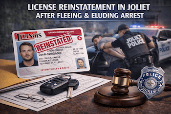 Joliet driver's license reinstatement attorney reviewing fleeing eluding case